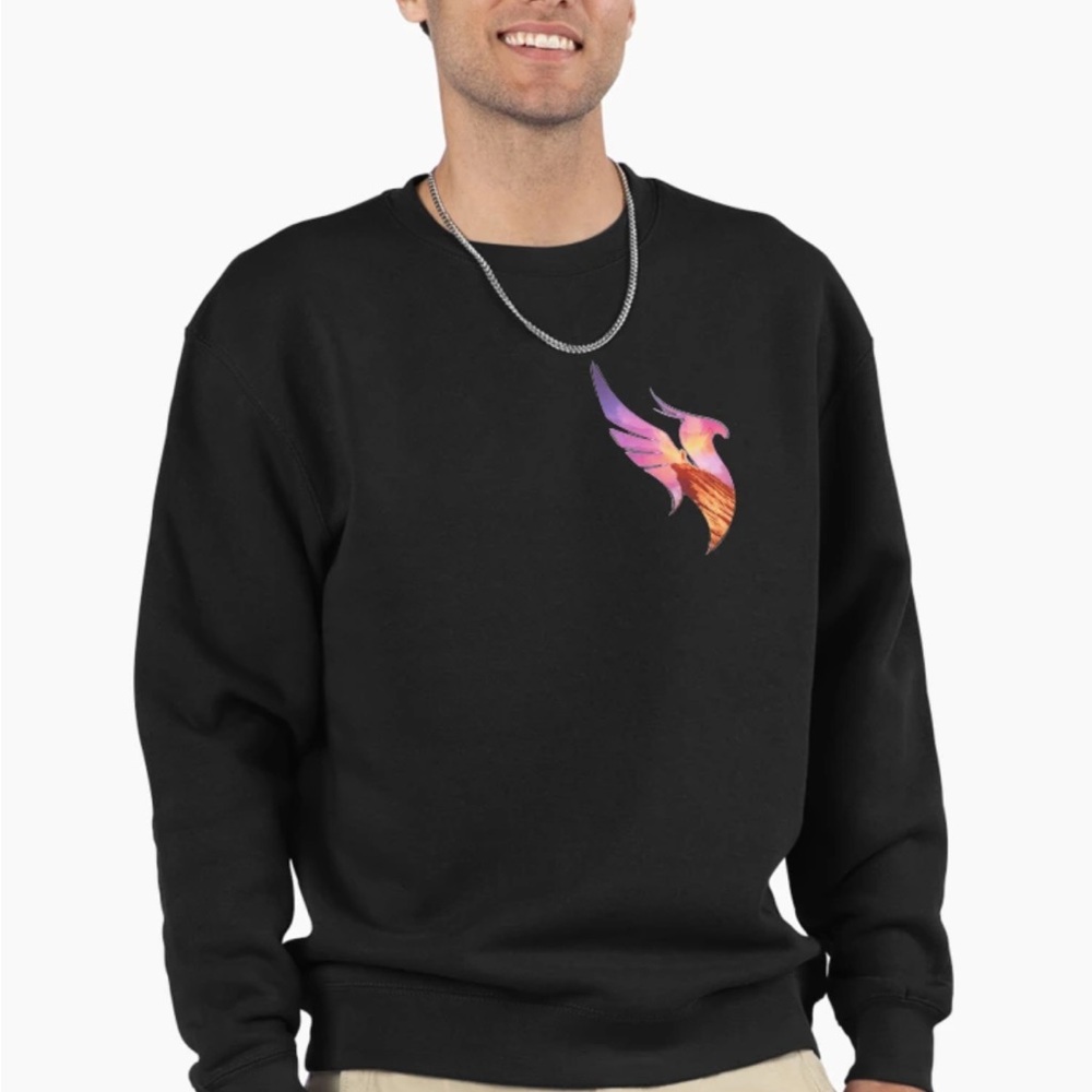 Redbubble Black Sweatshirt with Vibrant Phoenix illenium sweatshirt (unisex)